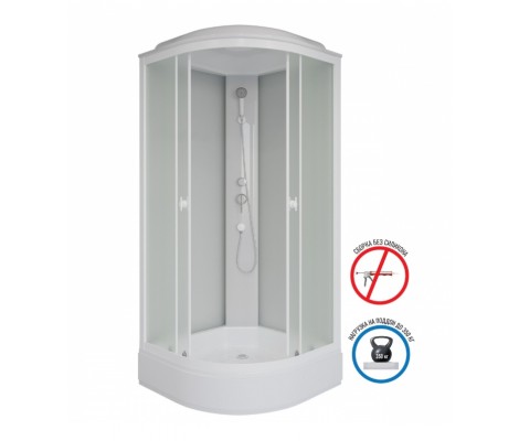 Душевая кабина Promo P80/26/MT средний поддон 800х800х2150 Niagara