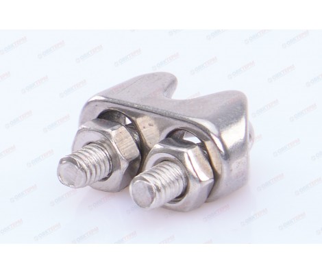 Зажим для стальных тросов 3 мм. Зажим для стальных тросов 3 мм.