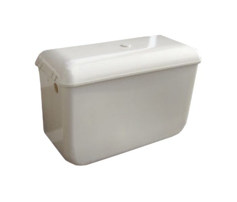 Сливной бачок для унитаза верхнего расположения пластмассовый в комплекте с арматурой и слив трубой &Oslash;=40 L=2000 мм