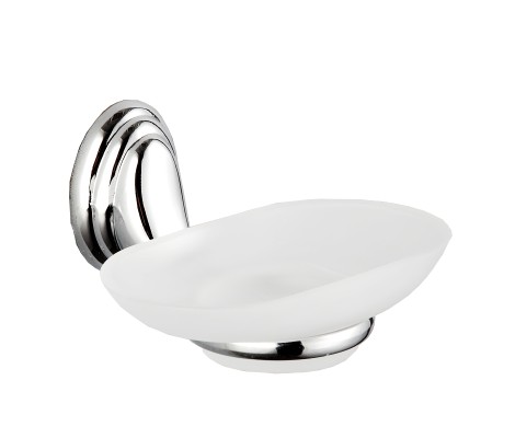 Мыльница с держателем F1502 стекло хром Frap