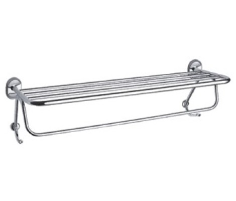 Полотенцедержатель с полкой F1924 хром Frap