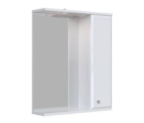 Зеркальный шкаф Афина 60 П 1/дв, белый San Star