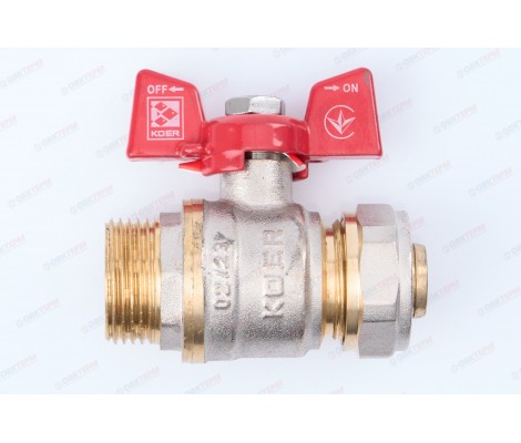 Кран для металлопластика 20*3/4