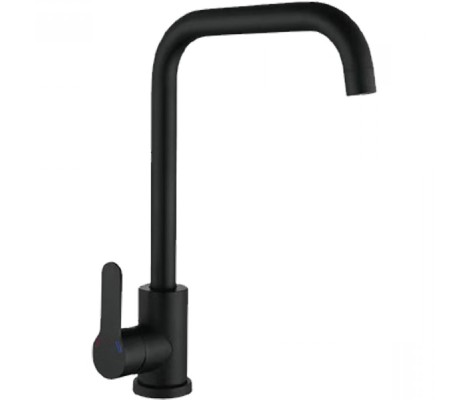 Смеситель для кухни нержавеющая сталь DAX-011-G черный Zerix