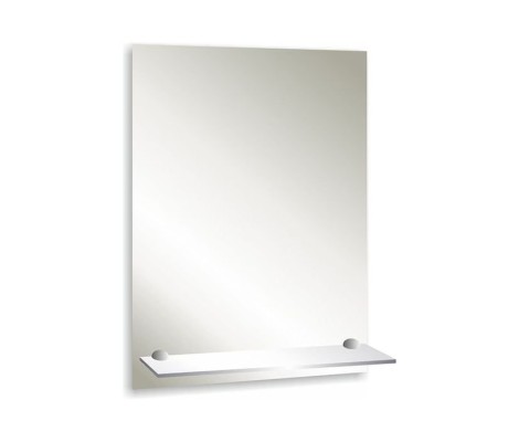 Зеркало прямоугольное с полкой 390х590 Silver Mirrors