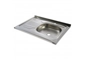 Мойка НАКЛАДНАЯ 60*80R*0,40мм БЕЗ СИФОНА TRIO Мойка НАКЛАДНАЯ 60*80R*0,40мм БЕЗ СИФОНА TRIO