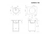 Мойка керамогранитная U - 102 - 344 ультра черный Ulgran