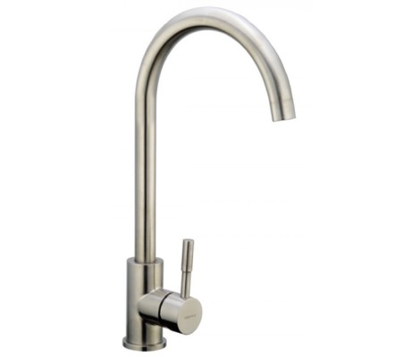 Смеситель для кухни LUX-011 из нержавеющей стали Zerix