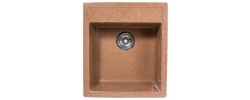Мойка керамогранитная S-10 квадратная терракот глянец Simgran