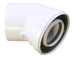 Коаксиальный угол 45° ф100 ВН / ф60 ВН Россия