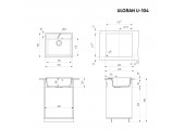 Мойка керамогранитная U - 104 - 302 песочный Ulgran