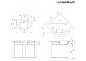 Мойка керамогранитная U - 109 - 302 песочный Ulgran