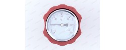 Термометр осевой для насосных групп 0-120 градусов, красный Tim