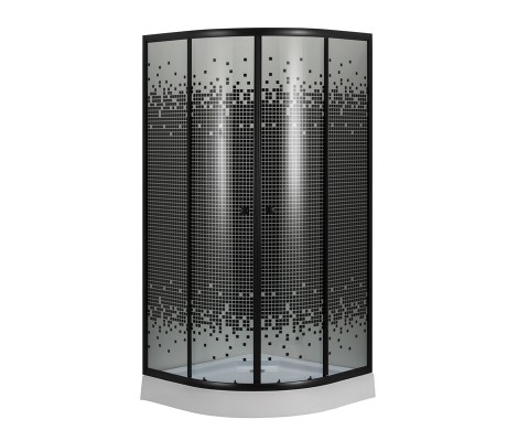 Душевое ограждение 522 B 90 стекло 4мм, с поддоном h13 Дана