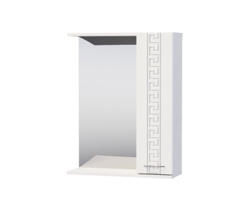 Зеркальный шкаф Крит 600 правый белый глянец Francesca