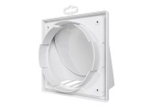 Выход стенной вытяжной с обратным клапаном 190х190 с фланцем D150