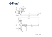 Смеситель для ванны F2267 хром Frap Смеситель для ванны F2267 хром Frap