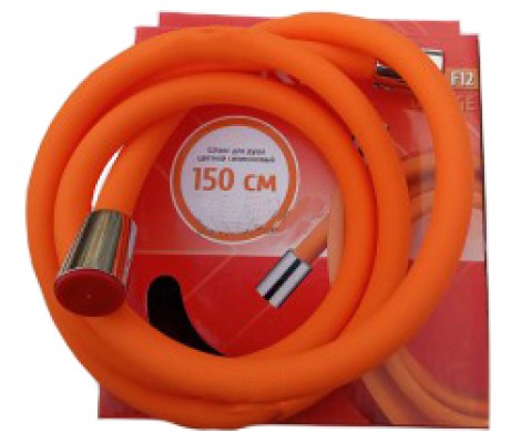 Шланг для душа Silicon F12 оранжевый 150см Zerix