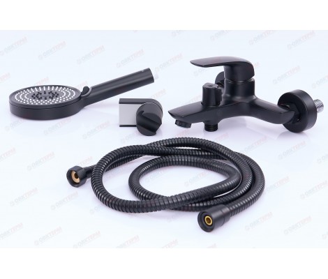 Смеситель для ванны KB-40008-05 короткий черный Koer