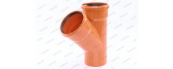 Тройник 110/110/45° рыжий RTP