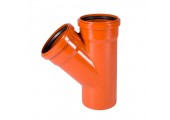 Тройник 110/110/45° рыжий RTP