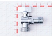 Кран угловой для подключения сантхехнтческих приборов 1/2 Кран угловой для подключения сантхехнтческих приборов 1/2