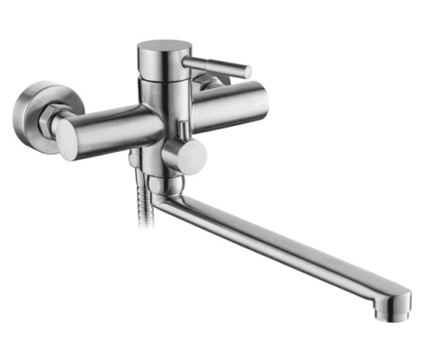 Смеситель для ванны LR72205 &Oslash;35 длинный из нержавеющей стали SUS304 Zerix