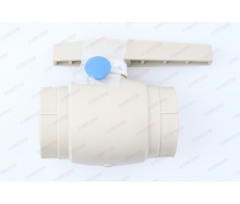 Кран шаровый полнопроходной 50 латунный шар, серый RTP