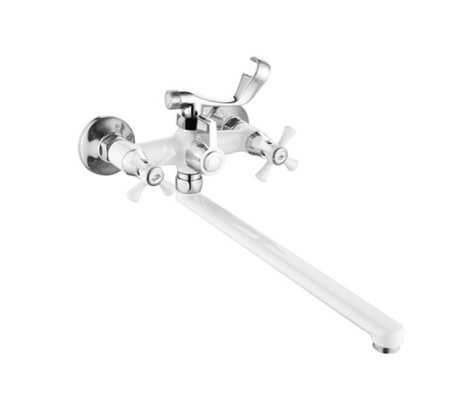 Смеситель для ванны Omega 140 &Oslash;35 белый Mixxus