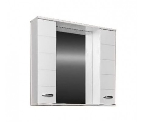 Шкаф-Зеркало 90 Прованс, белое, Flamenco