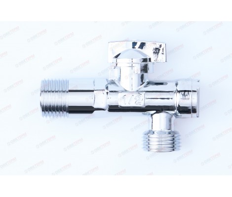 Кран угловой для подключения сантехнических приборов 1/2
