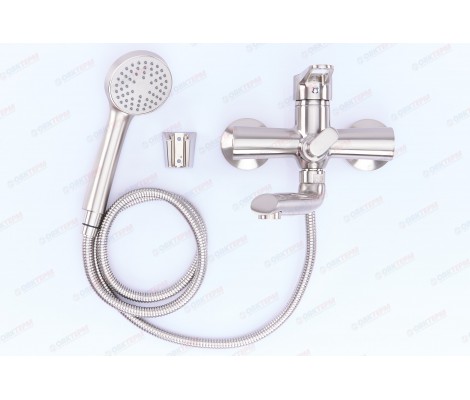 Смеситель для ванны PUD3 045 нержавеющая сталь Zerix