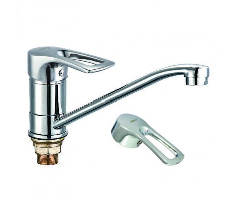 Смеситель д/кухни AKSA GTL-08-01-A  &Oslash;40 на ГАЙКЕ  (10 шт/ящ)