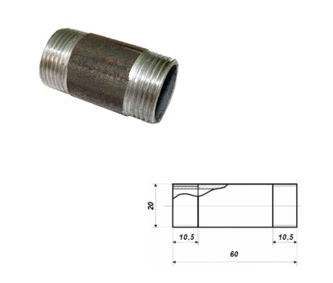 Ниппель д.20 3/4