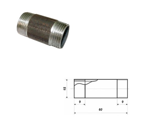 Ниппель д.15 1/2