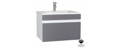 Тумба 60 Валенсия 604 под умывальник Океан 60 подвесная, графит Flamenco