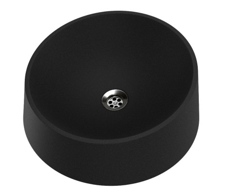 Умывальник Formastone Вулкан G405 искристый черный Fosto