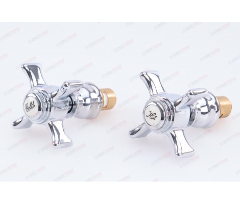 Ручки керамика Zeus с кранбуксами, пара Zerix