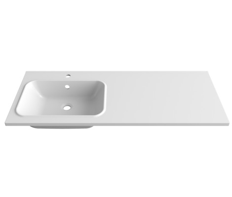 Умывальник Bella 1200L над стиральной машиной Paola (1200х480х146)