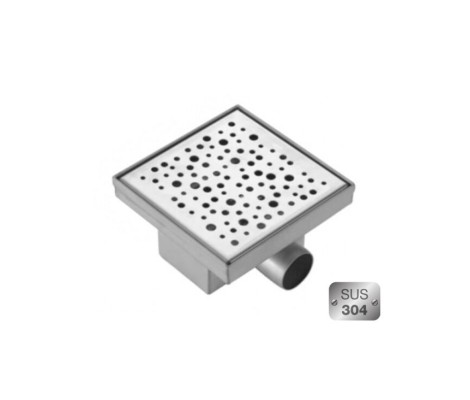Душевой трап из нержавеющей стали FD20-S150 150х150мм Koer