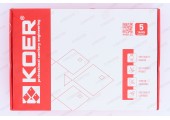 Смеситель для ванны KB-41009-05 короткий черный Koer