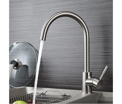 Смеситель д/кухни нерж/сталь ARMATA SUS-011(N) (без подводки)