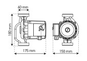 Циркуляционный насос GRS 25/8-180 Koer