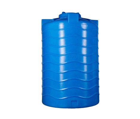 Ёмкость вертикальная 1000л синяя низкая Байдар Пласт