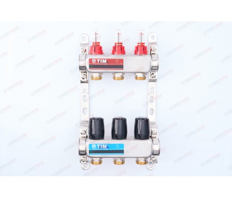 Коллектор с расходомерами без кранов и воздухоотводчиков 1 Коллектор с расходомерами без кранов и воздухоотводчиков 1