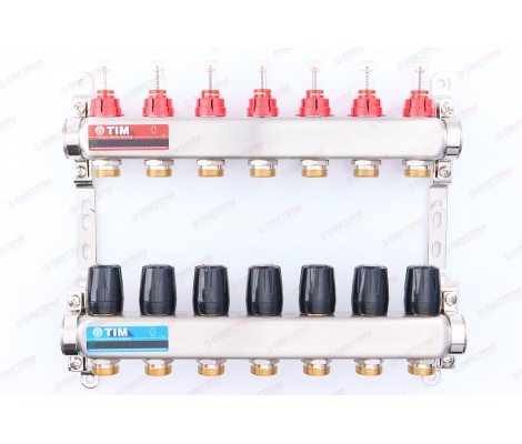 Коллектор с расходомерами без кранов и воздухоотводчиков 1