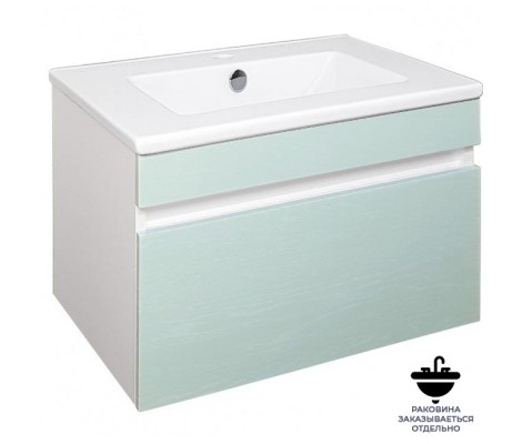 Тумба 60 Валенсия 604 под умывальник Океан 60 подвесная, фисташковый Flamenco