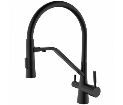 Смеситель д/кухни MIXXUS PREMIUM MAGNET 021 BLACK REFL.BLACK &Oslash;35 (8 шт/ящ)