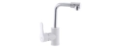 Смеситель для кухни Mario-001 белый без подводки Plamix 