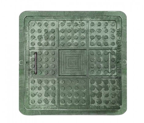 Люк садовый 1,5т квадратный с ручкой (ДН530/ДВ470хВ65) ЗЕЛЕНЫЙ Люк садовый 1,5т квадратный с ручкой (ДН530/ДВ470хВ65) ЗЕЛЕНЫЙ